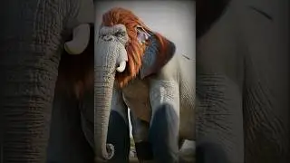 Gorilla +Elephant Fusion 🥶   #shorts #hybrid #fusion #newtrend