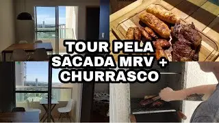 tour pela sacada com churrasqueira + churrasco | Apê MRV