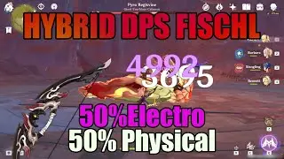 Hybrid DPS Fischl Build Using Rust Bow Showcase (WL7) | GENSHIN IMPACT