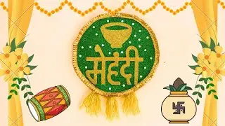 How To Make Mehendi Ceremony Sign Board At Home/ Cardboard se mehendi board kese bnaye #mehendidecor