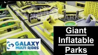 Giant Inflatable Parks with Galaxy Multi Rides