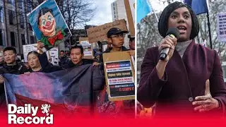 Kemi Badenoch calls for UK government to stop China mega-embassy as she joins London protest