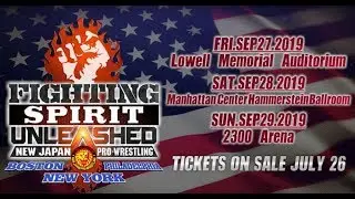 FIGHTING SPIRIT UNLEASHED - NJPW is coming to the US East Coast!