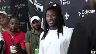 Saints RB Alvin Kamara talks Tyrann Mathieu's retirement, Saquon Barkley's role with Kellen Moore
