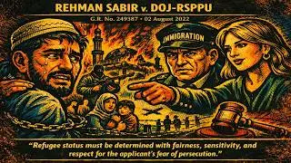 Fear on Trial: Rehman Sabir and the Refugee Question | Rehman Sabir v. DOJ-RSPPU (GR 249387)