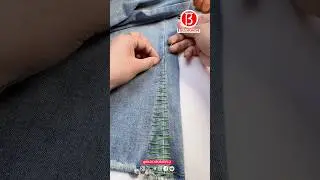 Bell-bottom pants turn into straight-leg pants in seconds, all with one thread