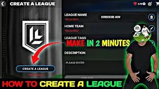 How To Create LEAGUE In FC Mobile 25 | League Update | FC Mobile 25 | FC Time |