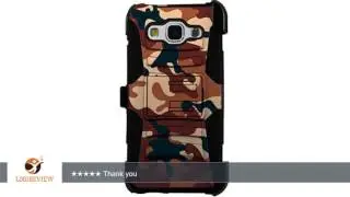 For Samsung Galaxy On5 Case Armor Hybrid Case Silicone Phone Cover Kick Stand LuxGuard Holster+LCD