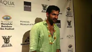 Frank Christian Marx Posing for Pictures HRFF 2012.