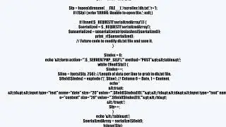 PHP Passing Serialized Array from Form to same Page