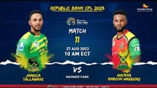 CPL 2023 Live: Jamaica Tallawahs v Guyana Amazon Warriors Live | JAM vs GUY Live