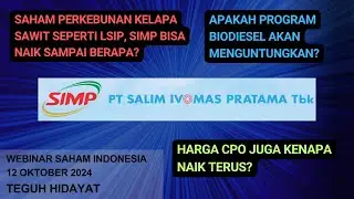 Prospek Saham Sawit!! Terkait Program Biodiesel