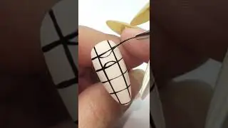 geometric nail art #nailtutorial