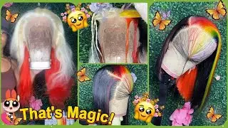 😍Tutorial: Custom Mix Color Lace Wig | Dye 613 Blonde Hair | Blunt Cut Bob Ft. #ULAHAIR