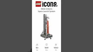 PREVIEW: LEGO ICONS, NASA Artemis Space Launch System, Set 10341, LEGO 2024