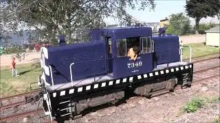 First run after repaint! Porter 7349 switching on the Newport Secondary Rail Line - August 2025