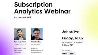 Subscription Analytics - Far beyond MRR