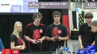 VEX Worlds 2016 - VRC High School - Arts - Qual 149 (321A 8615) 183 vs 253 (1460B 118)