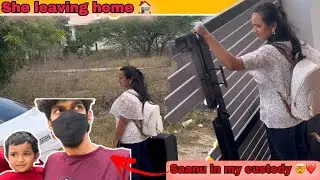 Baby sitting starts🏡| saanu in my custody 🤯|￼ Bye bye 👋 sister 🥲 | #shafam #shajs #saanvikashree