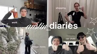 a slow day in Austin 💌 Vintage shopping, Checklists & Running errands with my husband 💫