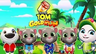 Talking Tom Gold Run & Time Rush: Cowboy Angela, Android Tom & Ginger in Epic Chase!
