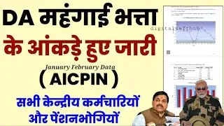 Employees DA from 1st July 2025 : AICPIN data for January & February decreases by 0.5 & 0.4 points