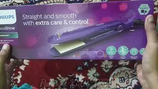 UNBOXING Philips HP8318/00 Hair Straightener(Purple)| Kerashine Temperature Control Hair Straightner