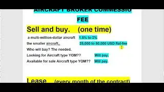 Aircraft Broker Commission Fee