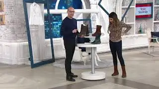 FLY London Suede Mid Boots - Nort on QVC