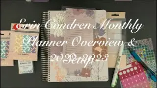 2022-2023 Erin Condren Monthly Planner Overview and Setup | My Budget Planner | Rhyanna Katarina