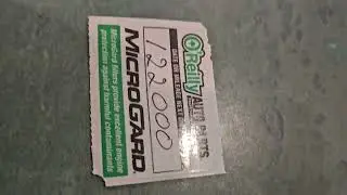 Oil change sticker