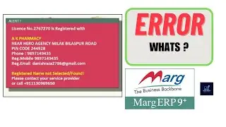 LICENCE NO. NOT REGISTER ERROR | RED ERROR IN MARG | LICENCE NO. IS REGISTERD WITH #viral #margerp