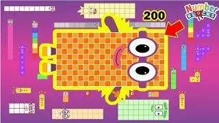 NUMBERBLOCKS PUZZLE Tetris Game 200 ASMR Fanmade Animation / Satisfying Video Numberblocks Tetris