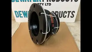 Single arch unfilled Concentric Reducing Rubber Expansion Joint DN100 x DN200 Hand Made
