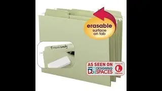 Smead FasTab&reg; Eraseables&trade; Hanging File Folders