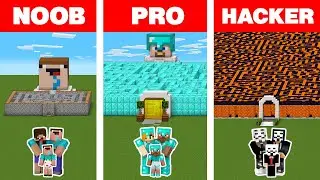 Minecraft NOOB vs PRO vs HACKER: FAMILY MAZE HOUSE BUILD CHALLENGE / Animation