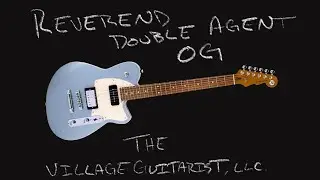 Reverend Double Agent OG in Metallic Silver Freeze Demo -The Village Guitarist, LLC.-