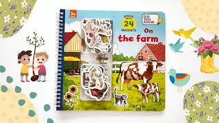 Super activity book with magnetic stickers: On The Farm🐄🐷🐑