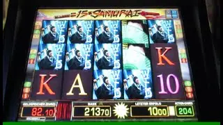 JACKPOT am Spielautomat! &Uuml;ber 2000&euro; bei 15 Samurai Gewonnen! Automat EXPLODIERT auf 4&euro;! Merkur