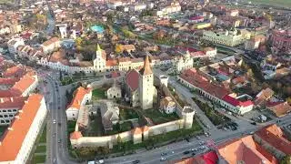 Orasul Aiud sau Nagyenyed si Cetatea Aiudului, seara de toamna tarzie