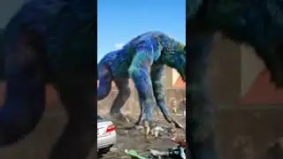 Monster attacks Bob Evans?  #aislop #viral #maga #kaiju #ohio #lebanon #breakfast