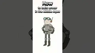 How to Build Medieval Armor from Trash 🛡️ #shorts #science #animation