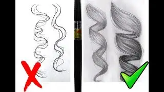 Qué hacer y No hacer al dibujar cabello Ondulado! Super fácil!