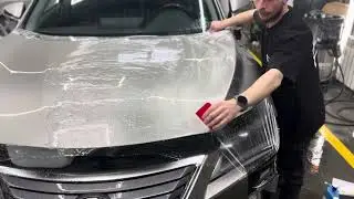 Бронирование капота Lexus RX PPF пленкой 