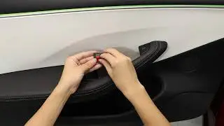 10pcs Carbon Fiber Window Button Trim for Tesla Model 3 Highland 2024+ Matte  Black Interior Upgrade