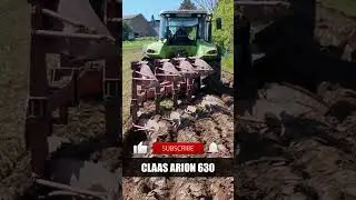 CLAAS ARION 640 au labour #claas #labour #agriculture #tracteur #charrue