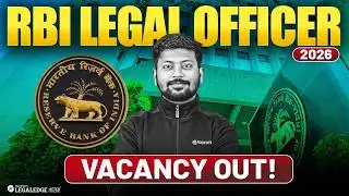 RBI Legal Officer 2026 Notification OUT 🚨 | Grade B | Eligibility, Apply, Exam Pattern & Syllabus ✔