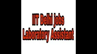 IIT Delhi jobs