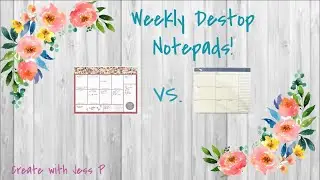 How to Use a Weekly Desktop Notepad! | Peachly vs. Threshold | New Planner Rating System!