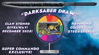 DARKSABER DRAW!! DECEMBER 2025!! SUPER COMMANDO EXLUSIVE!! Hammond Collection Stegosaurus!!
